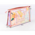 New Fashion Waterproof PVC Organizer Pouch Ladies Holographic Purse Jelly Cosmetic Makeup Bag Ziplock